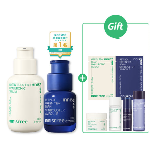 [4月限定]A醇綠茶水光奇肌組(進階版)