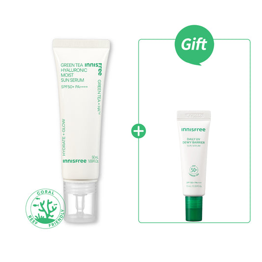 綠茶玻尿酸保濕防曬精華 SPF50+ PA++++ 50ml