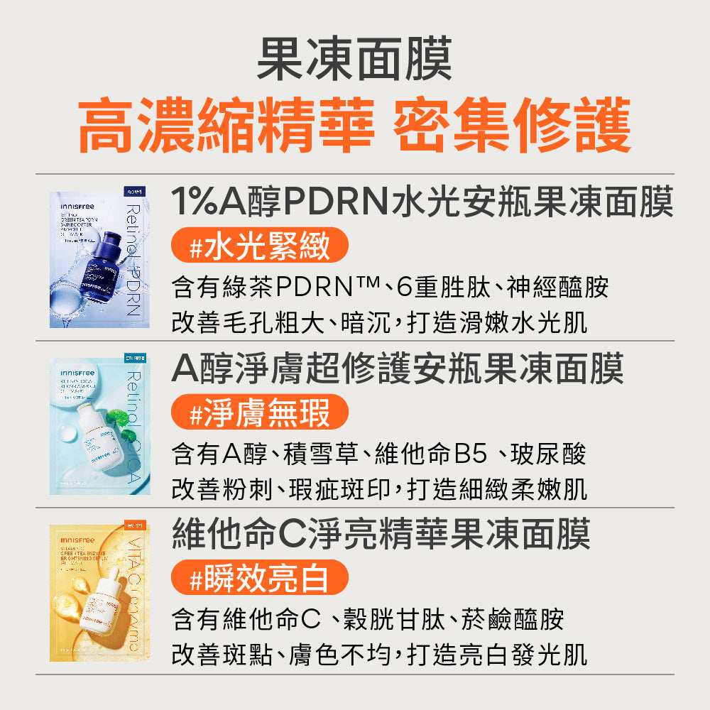 維他命C淨亮精華果凍面膜 25ml