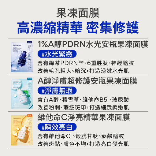[綺綺限定優惠]1%A醇PDRN水光安瓶果凍面膜